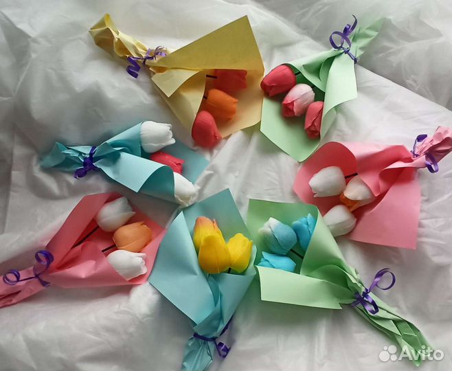 Букет из мыла ручной работы. 8 марта