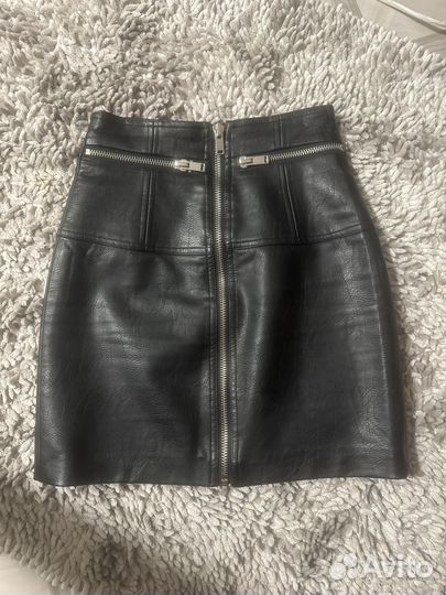 Кожаная юбка