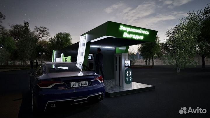 Контейнерная азс.Бензоробот