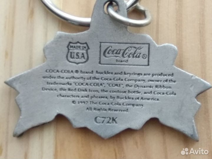 Брелок Coca Cola, 90-е, Made in USA