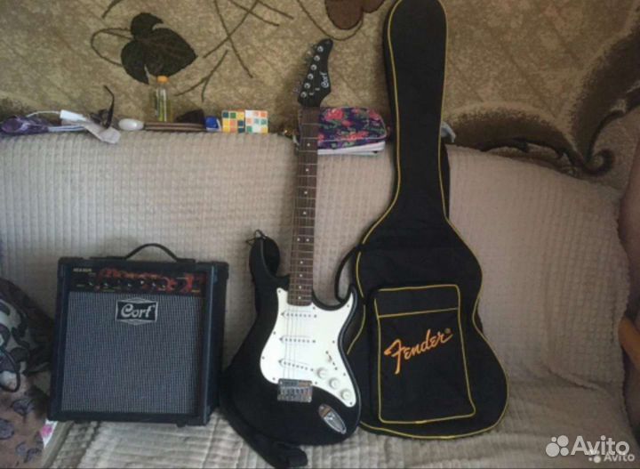 Электрогитара Cort G50, комбо усилитель Cort MX15R