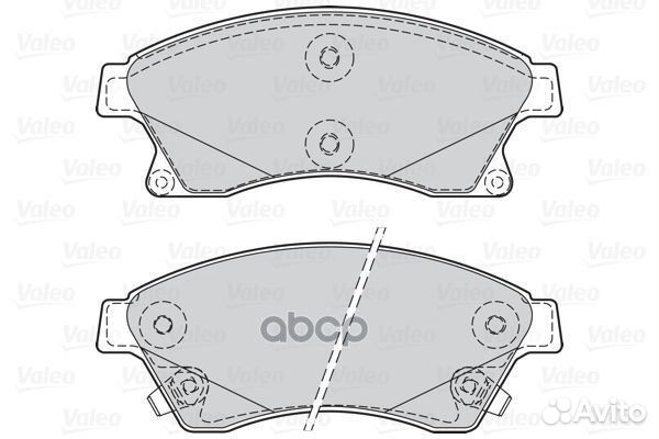 Колодки торм. диск. перед. 302130 Valeo