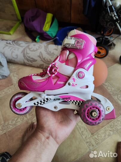Роликовые коньки детские раздвижные отл сост