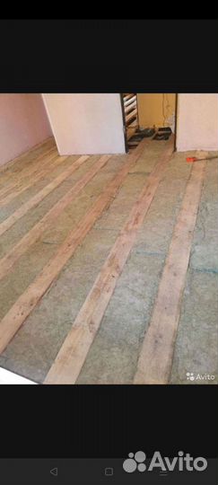 Ремонт, замена полов и другие работы