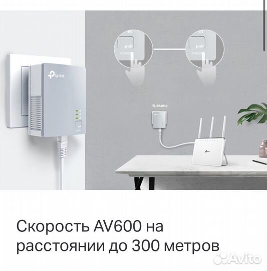 Адеаптер Powerline TP-link TL-PA4010 KIT