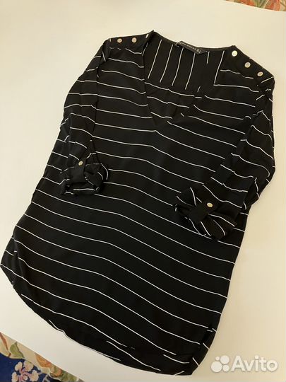 Блузка zara в полоску