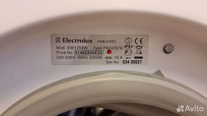 Стиральная машина electrolux с сушкой