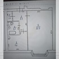 1-к. квартира, 40 м², 5/5 эт.
