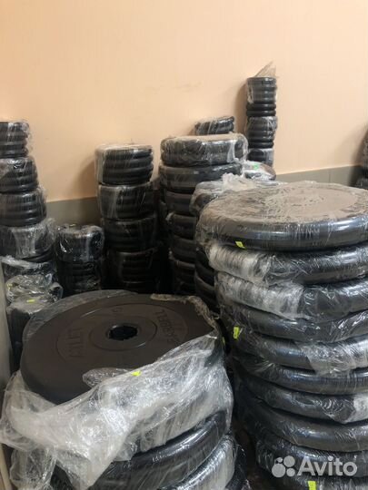 Блины обрезиненные MB Barbell Atlet