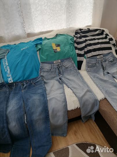 Джинсы, кофты, футболки, мужские, женские, большой
