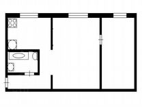 2-к. квартира, 45,5 м², 1/5 эт.