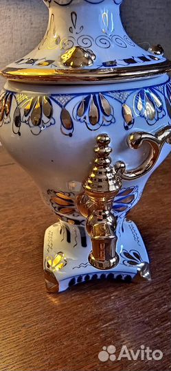 Самовар Гжель фарфоровый