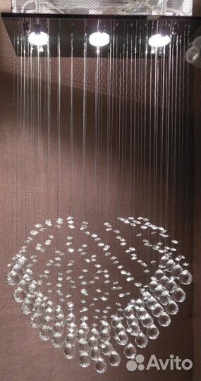 Люстра Г Водопад 98029/3 CR Сердце