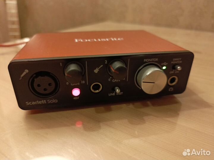 Звуковая карта focusrite scarlett solo 2nd Gen