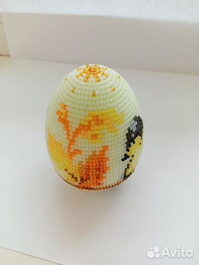 Яйцо пасхальное из бисера