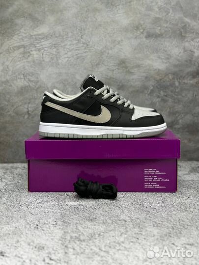 Кроссовки Nike Sb Dunk Low Black с мехом