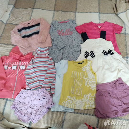 Одежда пакетом для девочки р.104-110