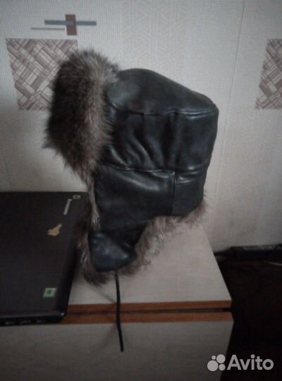 Мужская шапка. Р-р57-58. верх-кожа