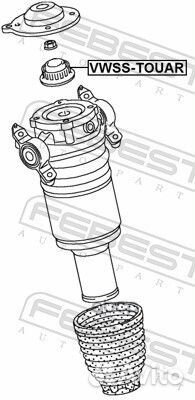 Опора амортизатора vwsstouar Febest