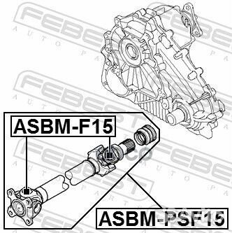 Крестовина BMW 5(F10) 10- кардана asbmf15 Febest