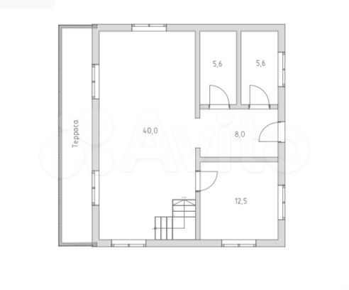 Коттедж 140 м² на участке 9,3 сот.
