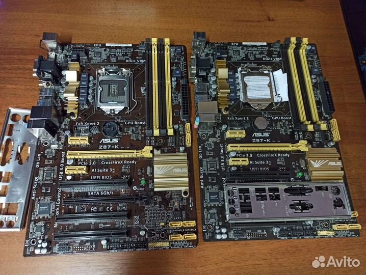 Материнская плата S1150 Asus Z87-K 2шт