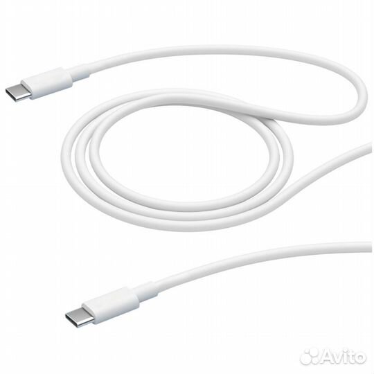 Кабель USB2.0 Type C-Type C 1.5m белый #380139