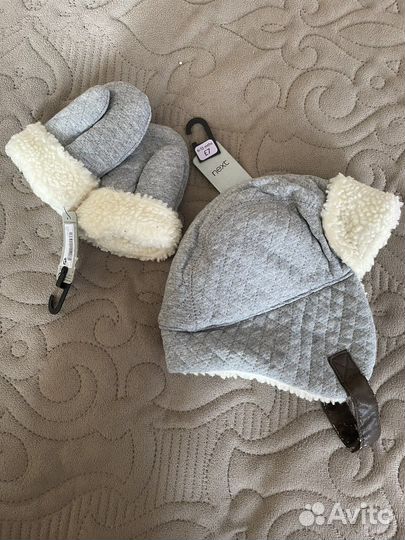 Комплект шапка и варежки Next 6-12