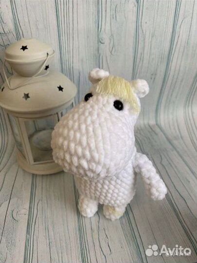 Вязаный муми тролль и снуснумрик игрушки