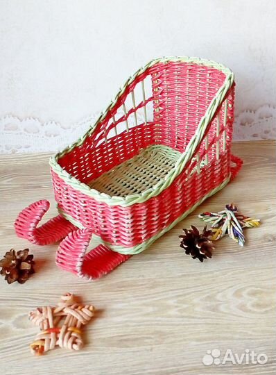 Плетеные санки