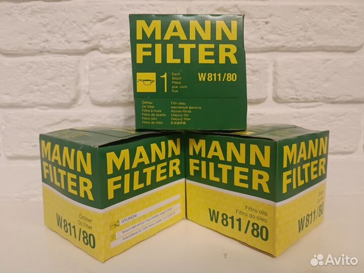 Фильтр масляный mann filter W811/80