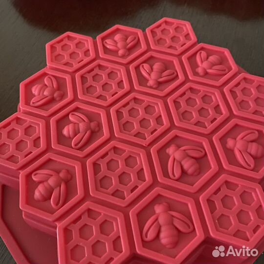 Форма силиконовая Соты новая для выпечки гипса