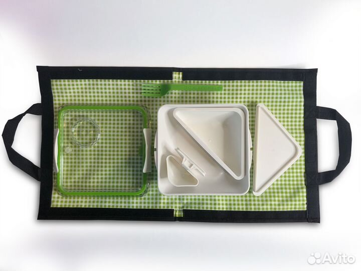 Ланч-бокс Box Appetit 880 мл зеленый, Black+Blum