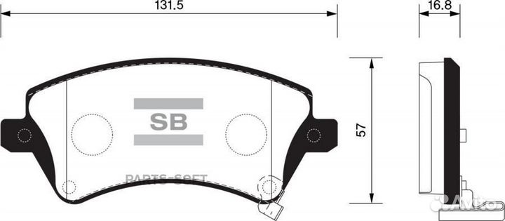 Sangsin brake SP1502 Колодки тормозные дисковые