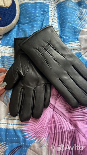 Перчатки мужские кожаные