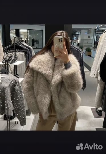 Шуба из эко меха
