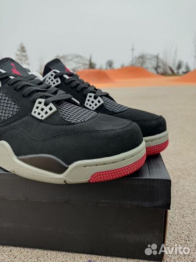 Кроссовки мужские Nike Air Jordan 4 чёрные