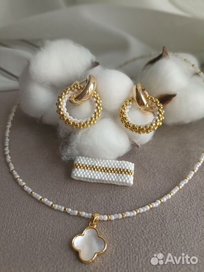 Серьги из бисера