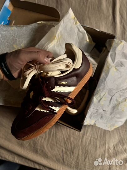 Adidas samba og maroon gold metallic 36р-р