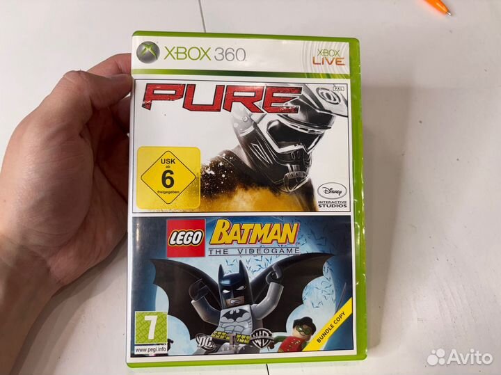Batman + pure xbox 360 диск