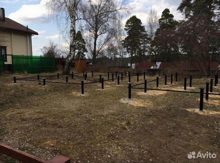 Винтовые сваи для забора