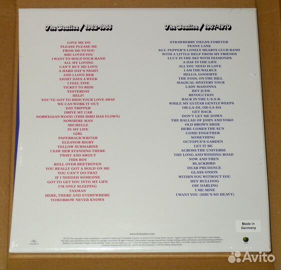 THE beatles: RED blue 1962-1970 (2023 6 LP colour)