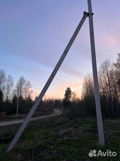 Бетонные столбы лэп