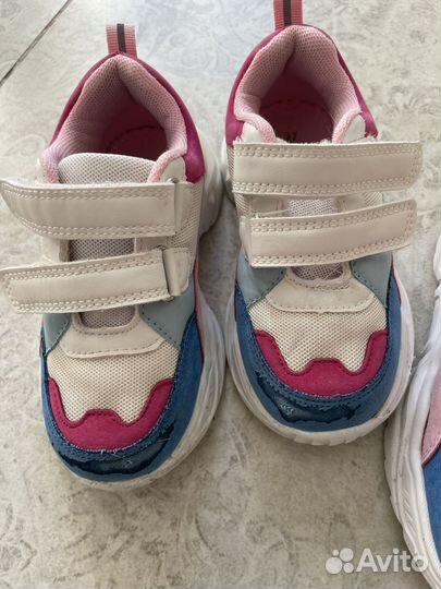 Кроссовки для девочек двойняшек 27, 28