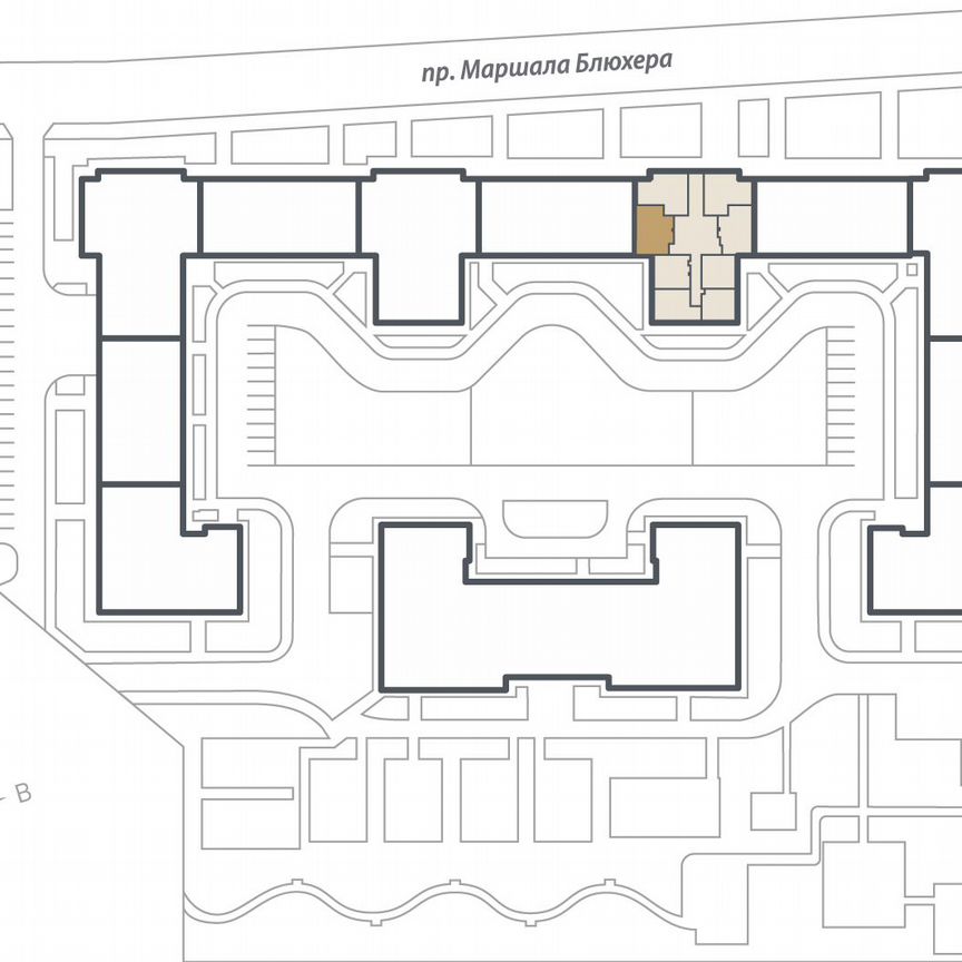 2-к. квартира, 53,8 м², 6/17 эт.