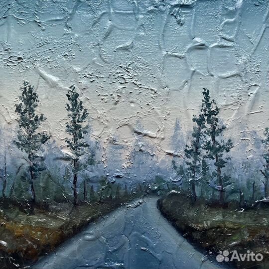 Картина маслом на холсте пейзаж