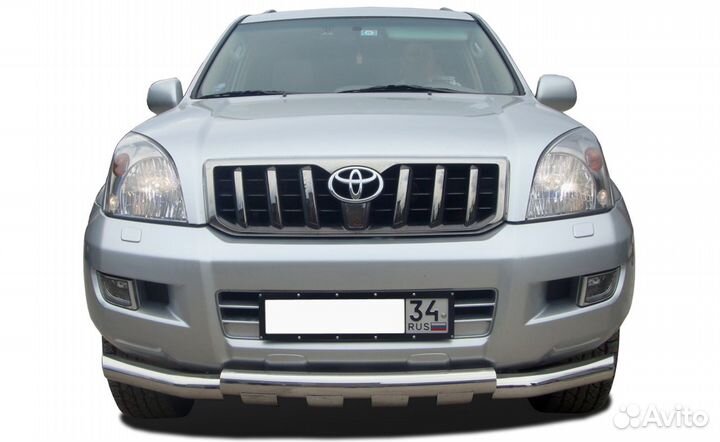 Защита переднего бампера Toyota LC Prado 120 (G)