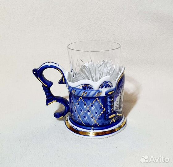 Подстаканник. Гжель. Авторская работа