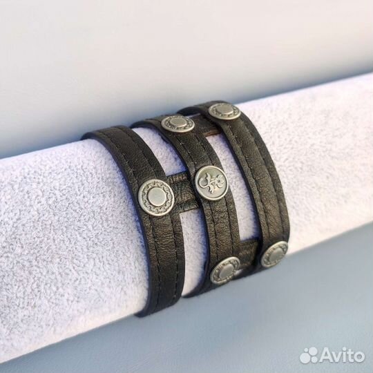 Браслет женский кожаный