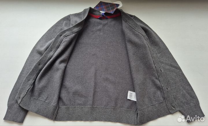 Кардиган и брюки школьные, рост 134